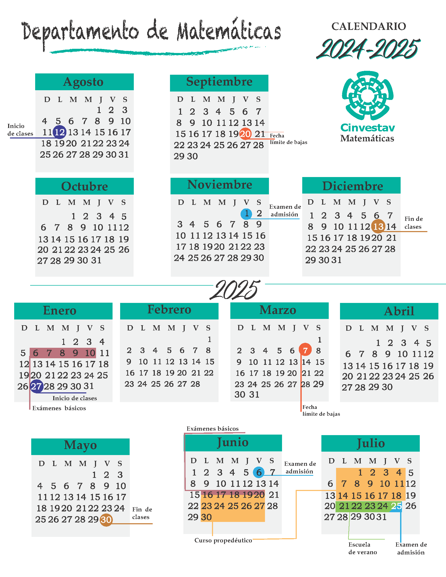 Calendario 2024-2025